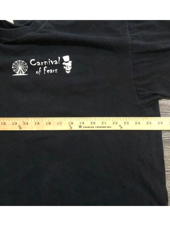 Vtg Vintage Carnival of Fears Lombard Jaycees Haunted House Mens 2XL T Shirt - Picture 6 of 7